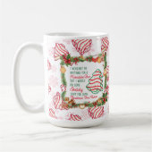 Tannenbaum-Gebäck Keramikbecher Kaffeetasse (Links)