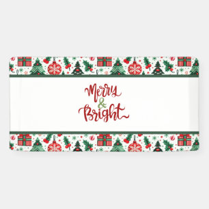 Tannenbaum, Geschenke, Zuckerstange Banner