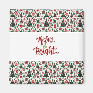 Tannenbaum, Geschenke, Zuckerstange Magnet