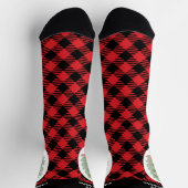 Tannenbaum Karomuster Socken (Oben)