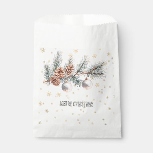 Tannenbaum Kiefernzapfen Ornamente Geschenktütchen (Vorderseite)
