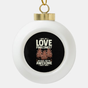 Tannenbaum Lustige Pflanze Berg Wald Keramik Kugel-Ornament