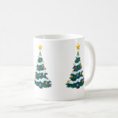 Tannenbaum mit Schneetasse Kaffeetasse (VorderseiteRechts)