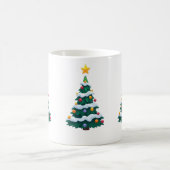 Tannenbaum mit Schneetasse Kaffeetasse (Mittel)