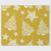 Tannenbaum-Muster Geschenkpapier (Flach)