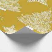 Tannenbaum-Muster Geschenkpapier (Ecke)