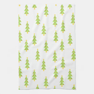 Tannenbaum-Muster Mitte des Jahrhunderts modern vi Handtuch