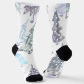 Tannenbaum-Muster Socken (Gewinkelt)