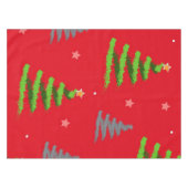 Tannenbaum-Muster Tischdecke (Vorderseite (Horizontal))