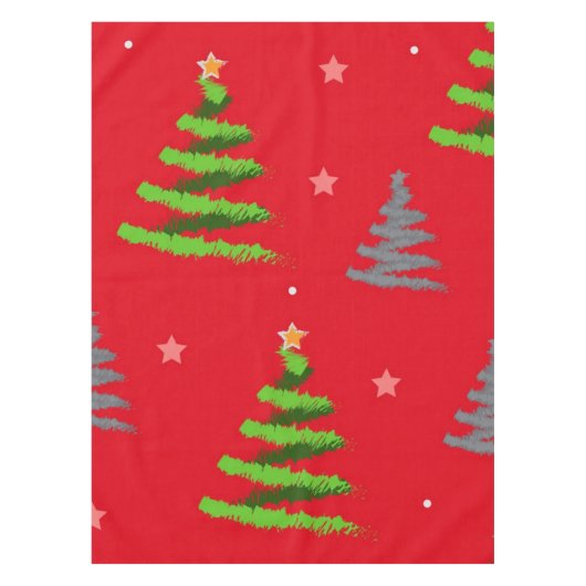 Tannenbaum-Muster Tischdecke (Vorderseite)