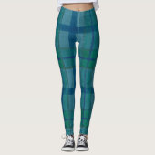 Tannenbaum Plaid Leggings (Vorderseite)
