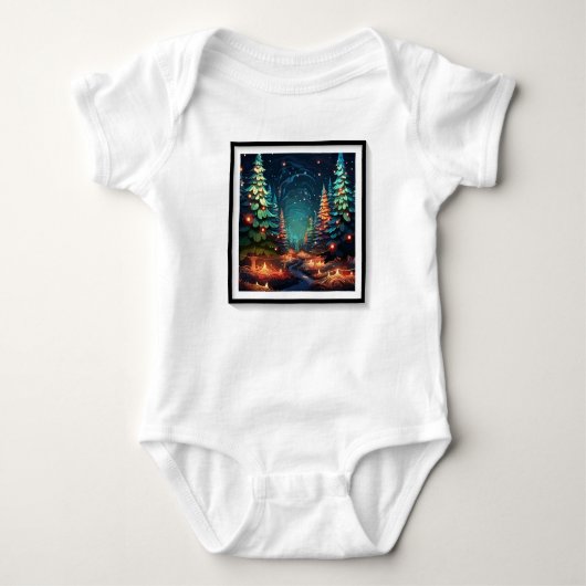 Tannenbaum Radiance Baby Strampler (Vorderseite)