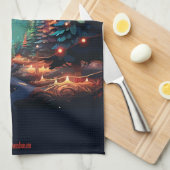 Tannenbaum Radiance Geschirrtuch (Viertel Falte)