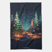 Tannenbaum Radiance Geschirrtuch (Vertikal)