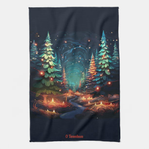 Tannenbaum Radiance Geschirrtuch