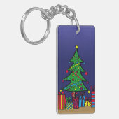 Tannenbaum Schlüsselanhänger (Vorderseite links)