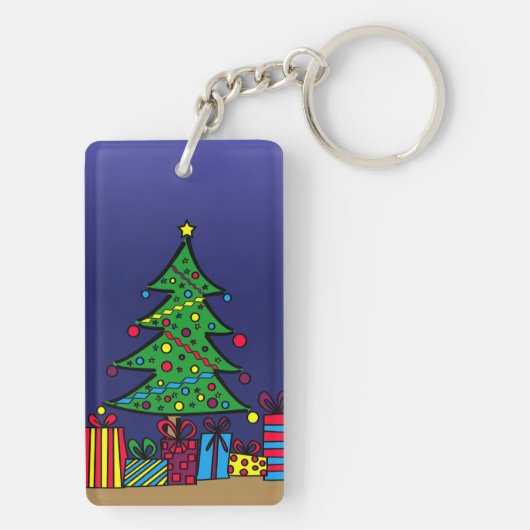 Tannenbaum Schlüsselanhänger (Rückseite)