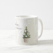 Tannenbaum-Schneeflocken-Deckenleiter Kaffeetasse (VorderseiteRechts)