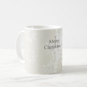 Tannenbaum-Schneeflocken-Deckenleiter Kaffeetasse (Vorderseite Links)