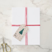 Tannenbaum-Schneeflocken-Muster Geschenkanhänger (Mit Garn)