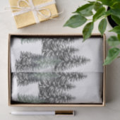 Tannenbaum Schwarzer Kiefer Grünbuch zu Weißfäden Seidenpapier (Geschenk)