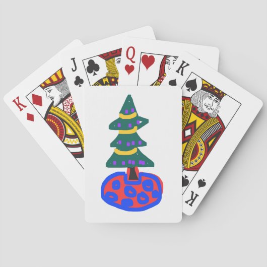 Tannenbaum Spielkarten (Rückseite)