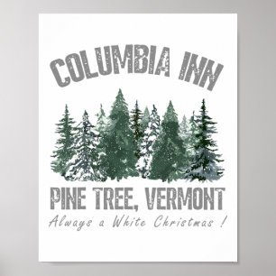 Tannenbaum Vermont Immer ein weißer Weihnachtsbaum Poster