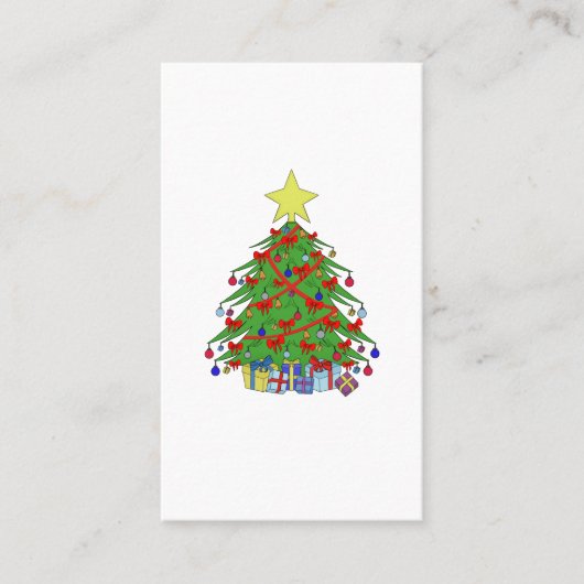 Tannenbaum Visitenkarte (Vorderseite)