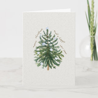 Tannenbaum-Weihnachts-Klapp-Grußkarte Karte
