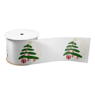 Tannenbaum-Weihnachtsbälle, Geschenke Satinband