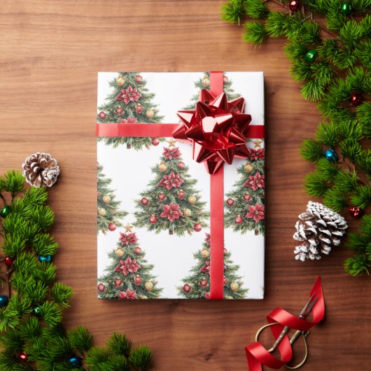 Tannenbaum-Weihnachtsbaum-Geschenk Geschenkpapier (Feiertagsgeschenk)