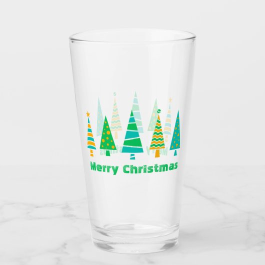 Tannenbaum-Weihnachtsglas Glas (Vorderseite)