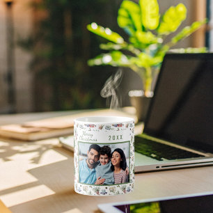 Tannenbaum-Weihnachtszapfen Familienfoto vintage M Kaffeetasse