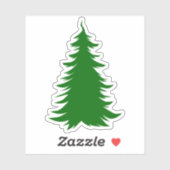 Tannenbaum zu Weihnachten Aufkleber (Blatt)