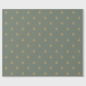 Tannenbäume und Weihnachtsbäume Geschenkpapier (Flach)