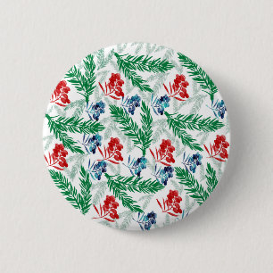 Tannenbaumzweige mit Berries Button