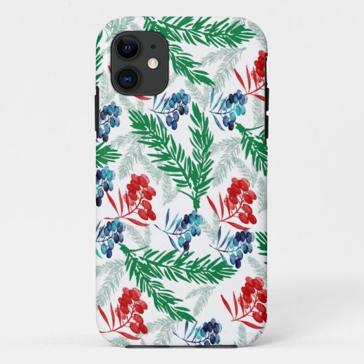 Tannenbaumzweige mit Berries Case-Mate iPhone Hülle (Rückseite)