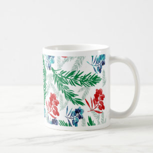Tannenbaumzweige mit Berries Kaffeetasse