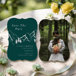 Tannenberg Smaragd Foto Save The Date Einladung