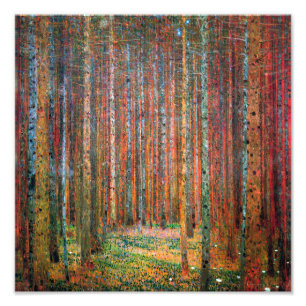 Tannenwald Gustav Klimt Fotodruck