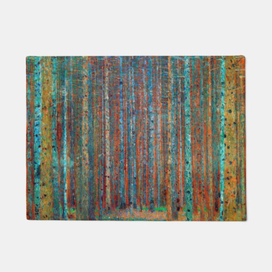 Tannenwald Gustav Klimt Fußmatte (Vorderseite)