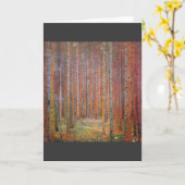 Tannenwald I von Gustav Klimt Karte (Gelbe Blume)