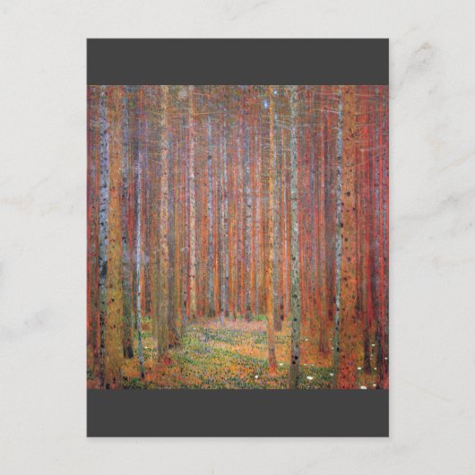 Tannenwald I von Gustav Klimt Postkarte (Vorderseite)