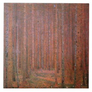 Tannenwald (von Gustav Klimt) Fliese