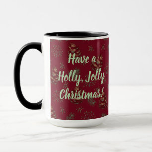 Tannenzapfen & Beeren Frohe Weihnachten Tasse