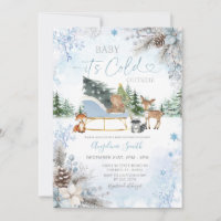 Tannenzapfen Blaue Schneeflocke LKW Baby Shower
