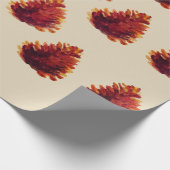 Tannenzapfen Geschenkpapier (Ecke)