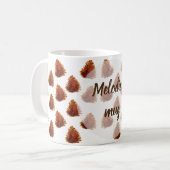 Tannenzapfen-Muster-Tasse Kaffeetasse (Vorderseite Links)