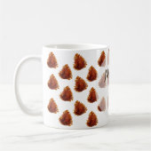 Tannenzapfen-Muster-Tasse Kaffeetasse (Links)