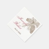 Tannenzapfen-Natur-Hochzeitsserviette Serviette (Ecke)
